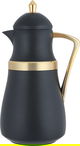 Al Saif Gallery Najd thermos set, 1/1liter, thermal glass inner shell, plastic outer shell- black gold product image 6