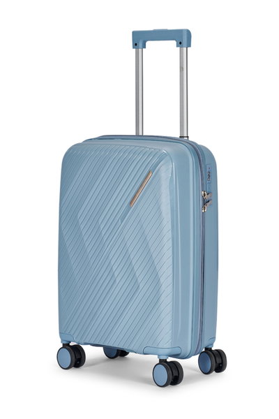 طقم شنط سفر بولي بروبيلين ليمرا، 3 مقاسات، 4 عجلات، بزاوية 360 درجة، LMA-PP517 - ازرق product image 4