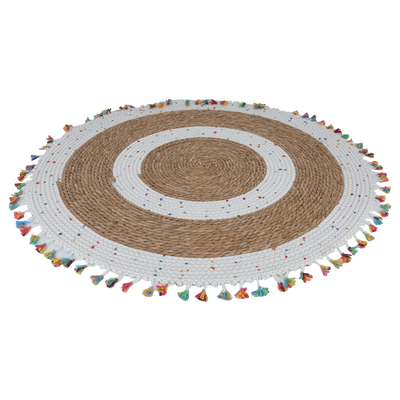 مفرش خوص عالم ديم، 80 سم، دائري - أبيض بني product image 2