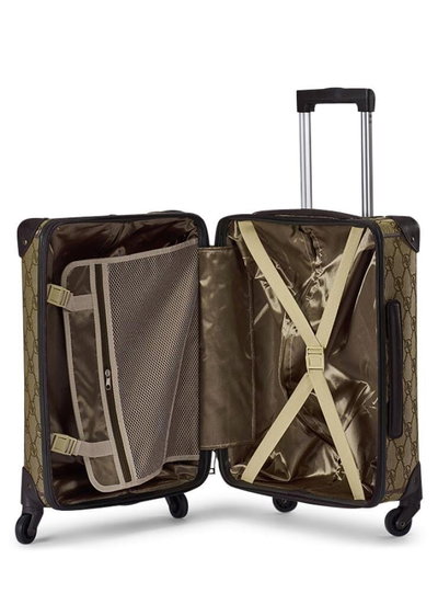 حقيبة سفر جلد صناعي ليمرا، 20 انش، 4 عجلات، GL-9921 - بيج بني product image 4