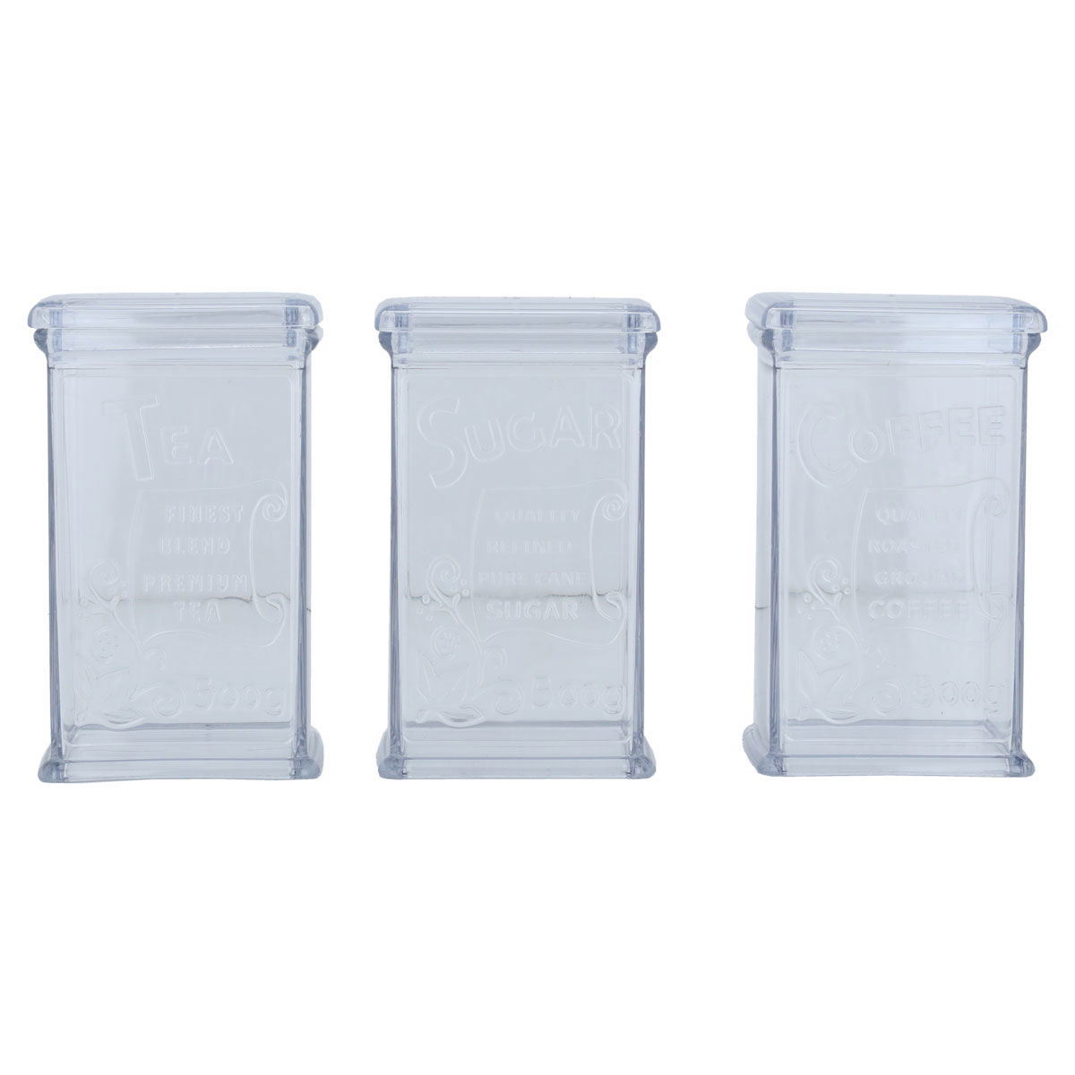 Al Saif Gallery Plastic Box Set, 500 Grams, 3 Pieces - Clear product image