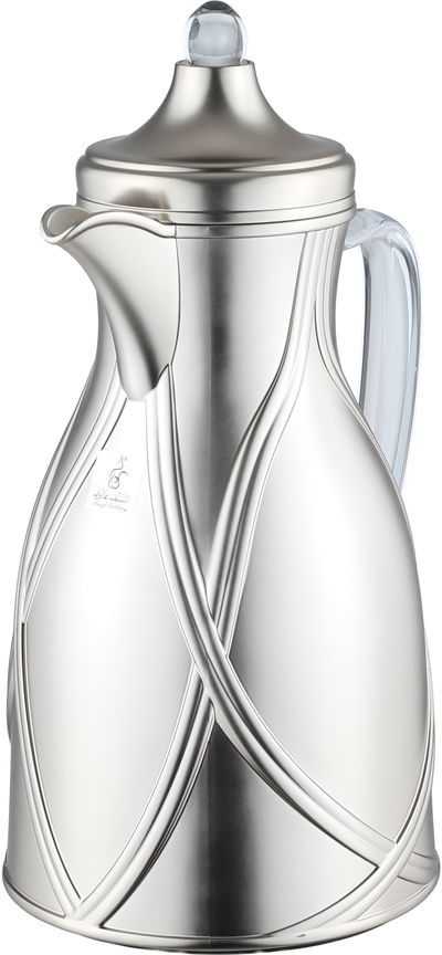 طقم ترامس طيف السيف غاليري، 0.7 / 1 لتر، 2 قطعة، خامة داخلية زجاج، يد شفاف، غطاء ضغاط - فضي product image 4