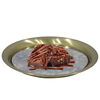 Al Saif Gallery Steel Serving Plate, 24.5X24.5X2.5 Cm, Round - Dark Gold product image 1