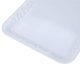 صحن تقديم مستطيل بلاستيك السيف غاليري، 35x27x3 سم، منقوش - أبيض product image 3