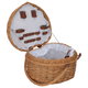 سلة خوص السيف غاليري، شكل قلب - بني product image 3