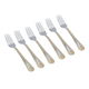 Al Saif Gallery Steel Small Fork Set, 6 Pieces - Silver product image 1