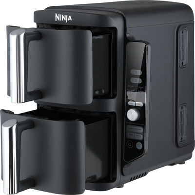 Shark Ninja SL400ME Double Hob Fryer, 9.5L, 2470W, Touch Control- Black/Silver product image 3