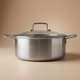قدر استيل بغطاء زجاج روبوست، 24 سم، 2.5 لتر - فضي product image 1