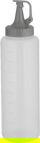 Al Saif Gallery Plastic Ketchup Container Set, 2 Pieces, 450/350 ml - Transparent Grey product image 2