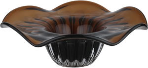 Al Saif Gallery Glass Dessert Plate, 19X19X6 Cm, Round - Brown product image 2