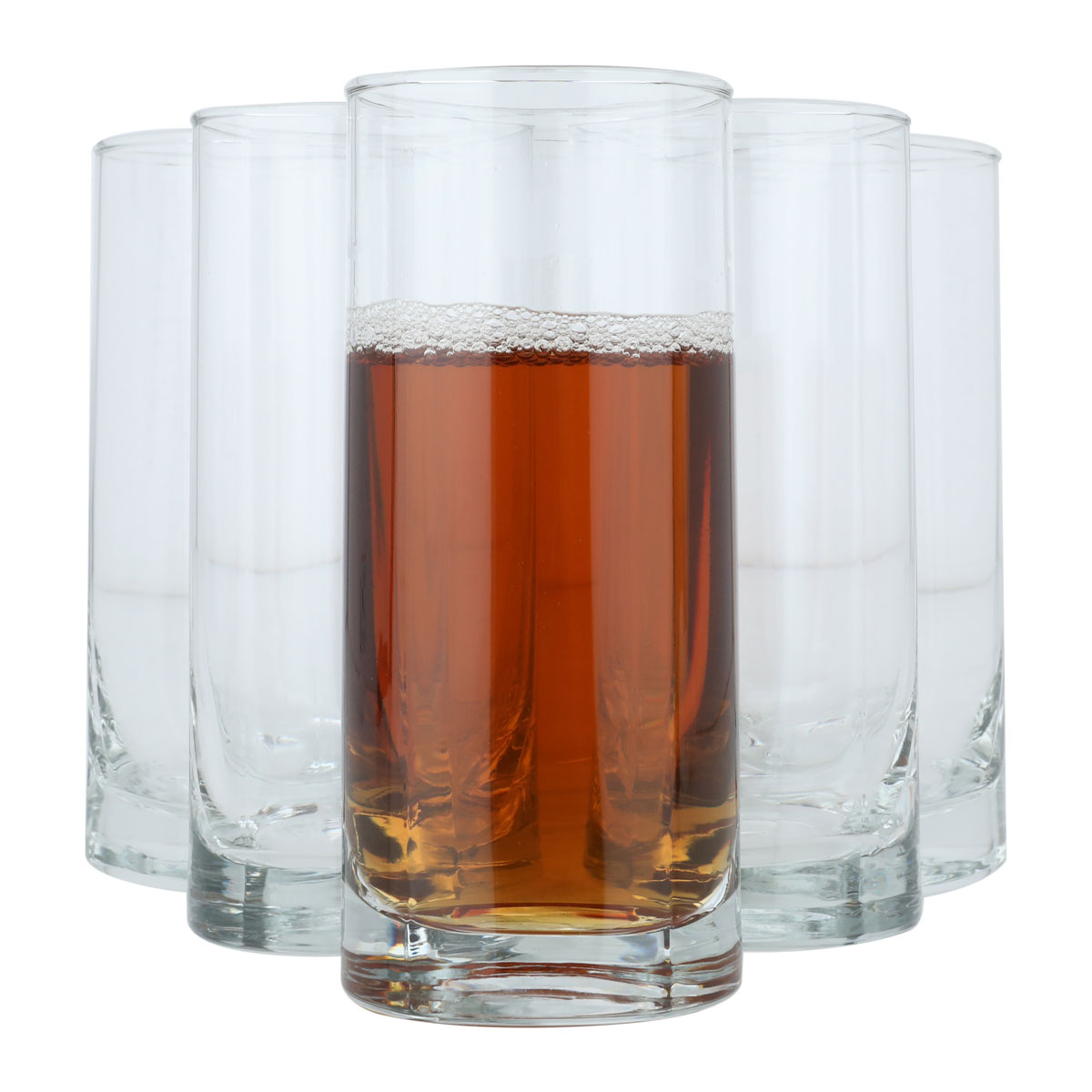 Al Saif Gallery glass cups set, 380 ml, 6 pieces - clear product image
