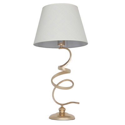 أبجورة طاولة بورسلان السيف غاليري، عامود منحني - ذهبي product image 1