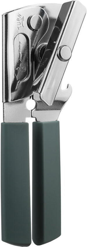 فتاحة علب ستانلس استيل السيف غاليري، 18x6 سم، يد بني - فضي اخضر غامق product image