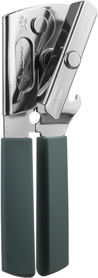 فتاحة علب ستانلس استيل السيف غاليري، 18x6 سم، يد بني - فضي اخضر غامق product image 1