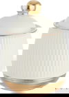 طقم تقديم شاي وقهوة بورسلان وزجاج امبير، 52 قطعة - بيج بذهبي product image 7