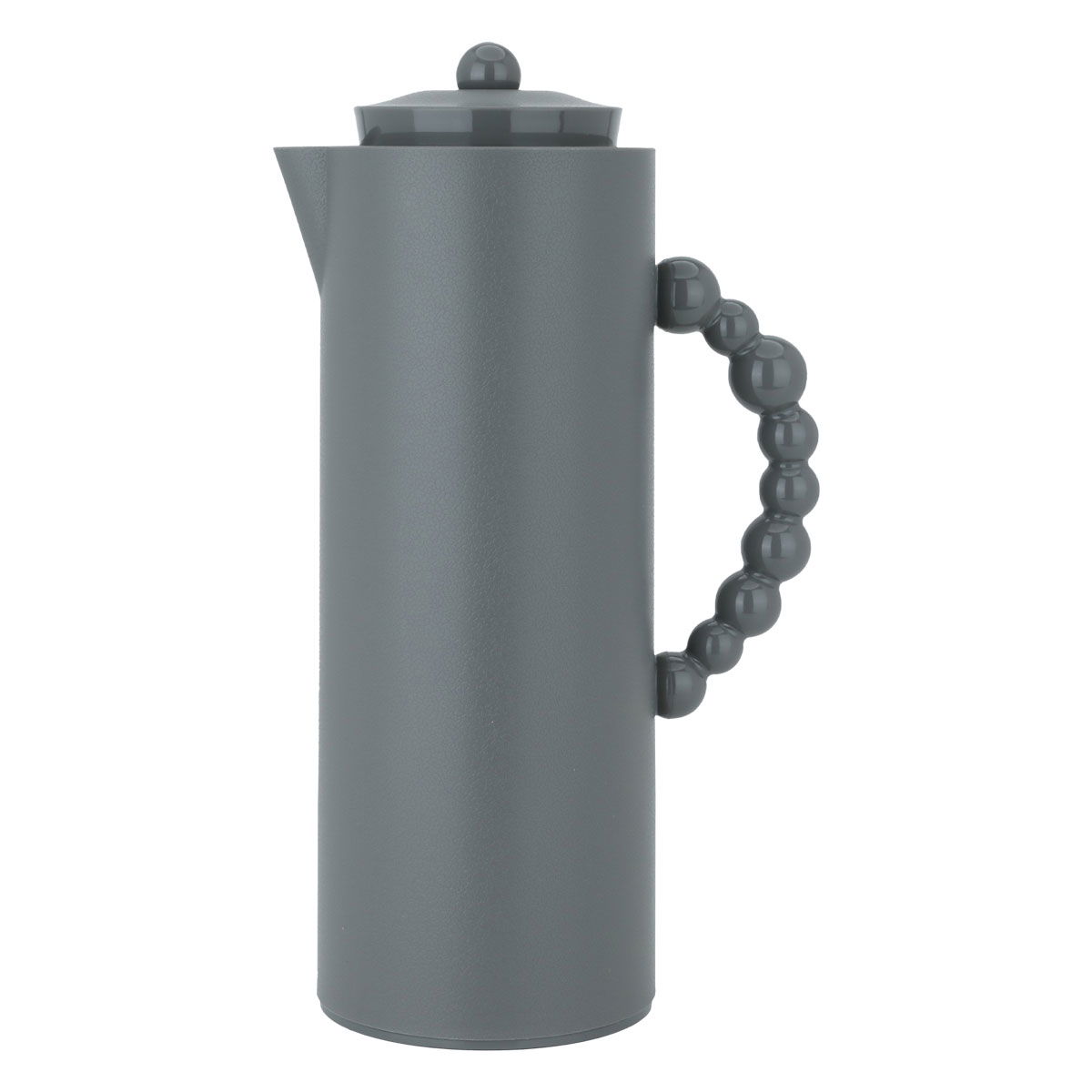 Al Saif Gallery Royal 7 glass thermos, 1 liter, glass inner container, plastic outer shell - gray product image