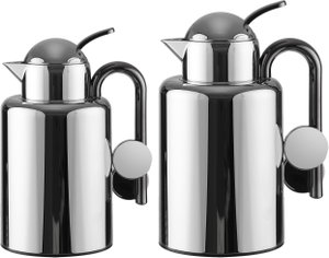 AlAl Saif Gallery Ikram Thermos Set, 1/1.5 liters, glass inner material, black-silver handle product image 2