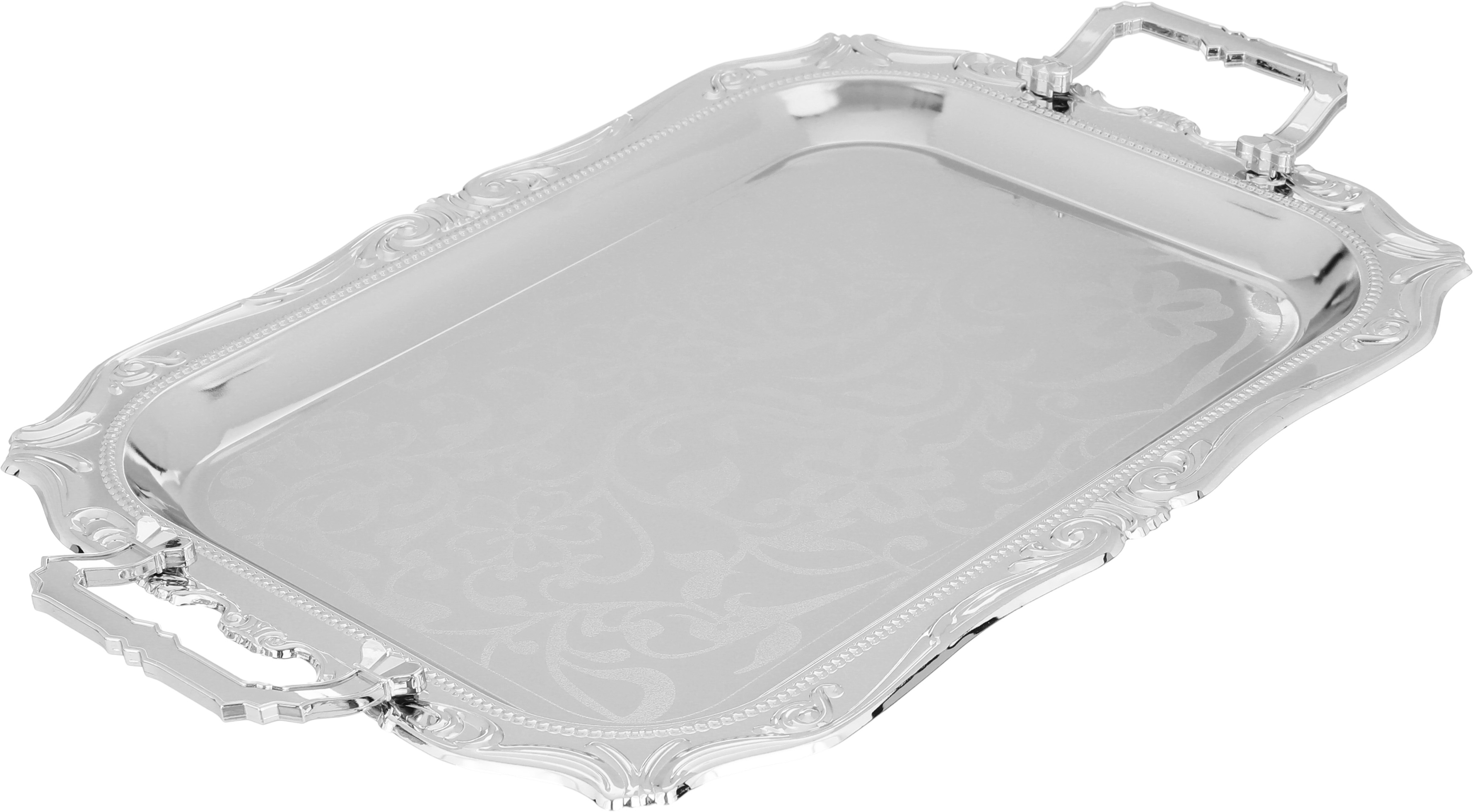 طقم طوفريات جوري استيل بحواف منقوشة السيف بلص، 3 قطع - فضي product image 2