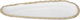 Al Saif Gallery glass dessert dish, 10 x 27 x 2.7 cm, with gold rim - clear product image 1