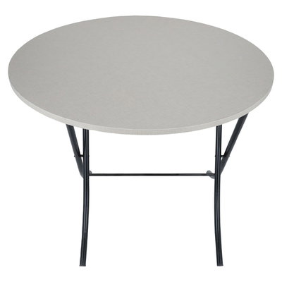 طاولة بريميوم خشب السيف غاليري، 90 سم، دائري، قابلة للطي بأرجل - بيج product image 1