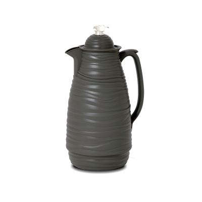 ترمس رويال 5 السيف غاليري، 1 لتر، حافظة داخلية زجاج حراري - رمادي غامق product image 1
