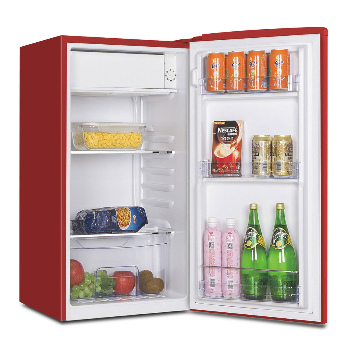 ثلاجة نوفروست جي في سي برو كلاسيك، 86 لتر،3 قدم،GVRG-129R - أحمر product image 2