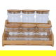 Al Saif Gallery Glass Lid Spice Jar Set, 6 Pieces - Clear product image 2