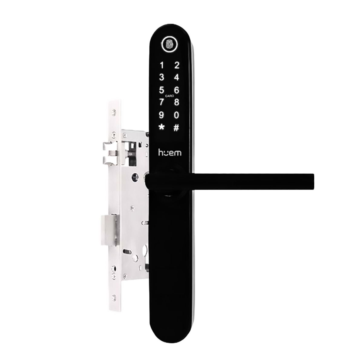 Hume Electronic Door Lock, 24x7 cm, Bluetooth - Black product image 3