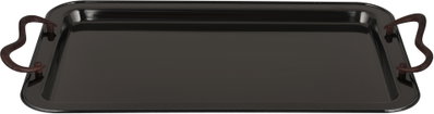 طقم صواني تقديم استيل الجهوري، 3 قطع - اسود لامع product image 4