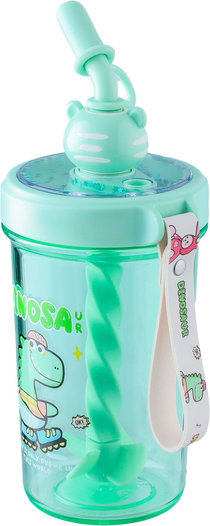 مطارة بلاستيك للاطفال مع غطاء سيفسو، 500 مل - اخضر فاتح product image 4