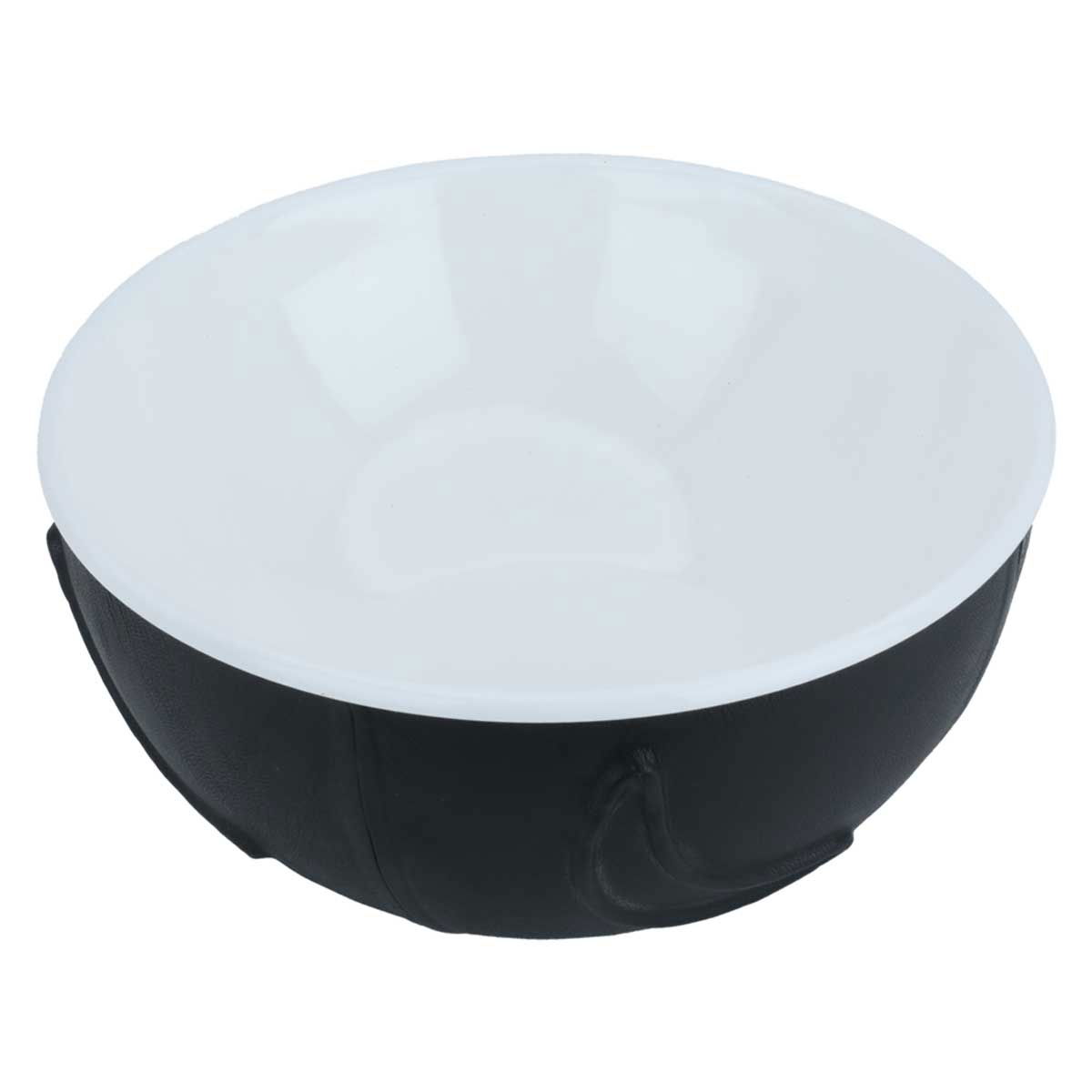 Al Saif Gallery Porcelain Built-In Bowl, 11 x 21 x 21 cm, Round with Base - Black product image