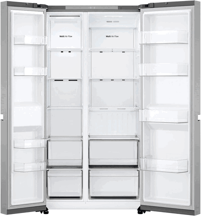 ثلاجة دولابي ال جي، 23.2 قدم، 658 لتر، 4 باب، واي فاي، انفرتر، LS25CBBDIK - فضي product image 6