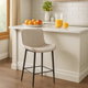 كرسي بار مودرن معدن، 113×40×35 سم، قاعدة قماش واسفنج - بيج product image 1