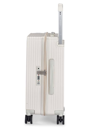 شنطة سفر بولي كربونات ليمرا، 20 بوصة، 4 عجلات، حركة بزاوية 360 درجة، PC1217-5 - كريمي product image 3