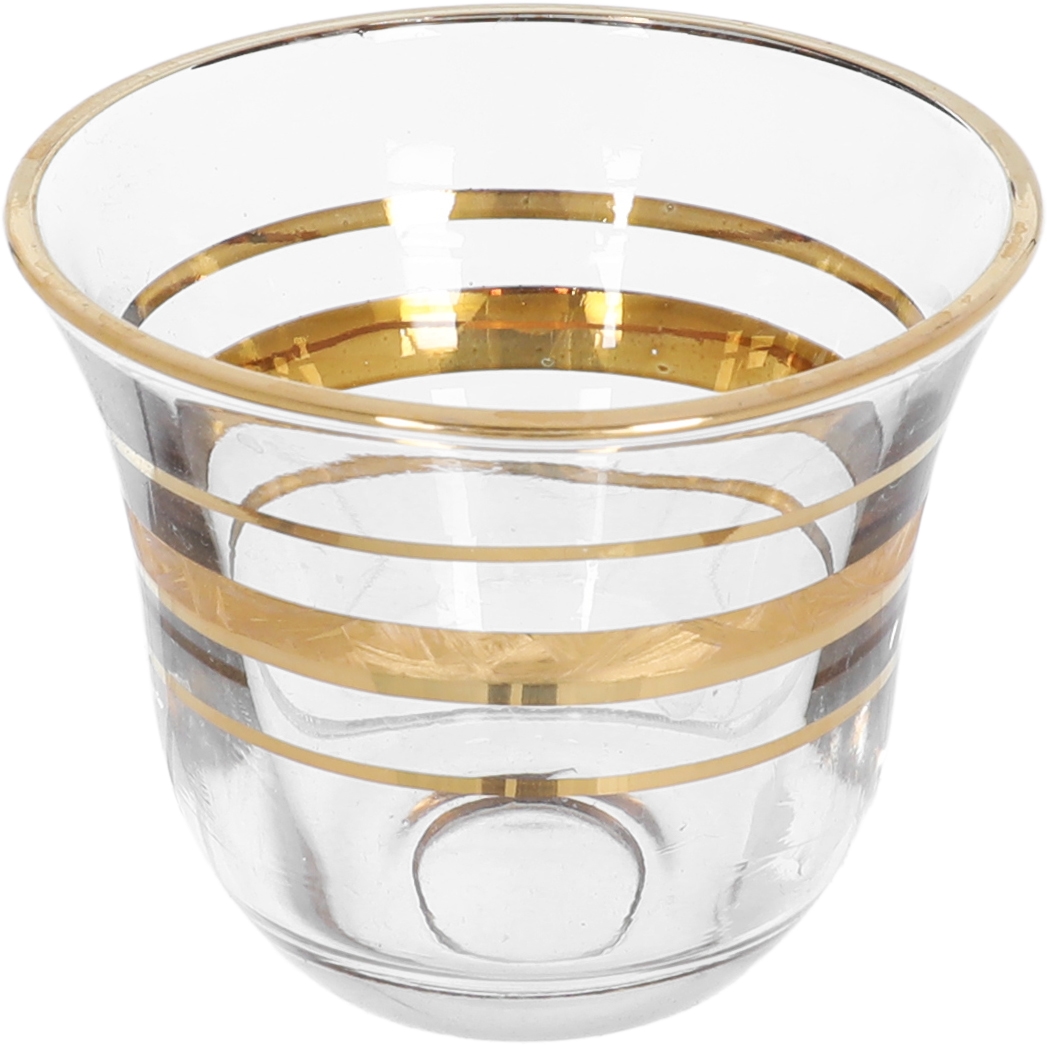 طقم فناجين قهوة زجاج السيف غاليري، 6 قطع، 90 مل - شفاف product image 2