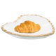Al Saif Gallery glass dessert serving dish, heart - white product image 1