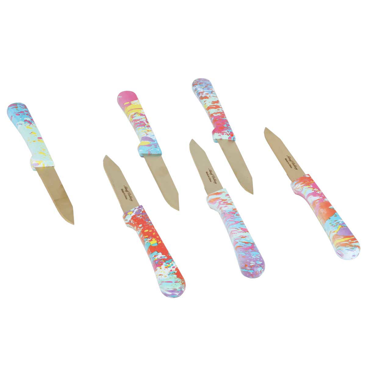 Al Saif Gallery Steel Knife Set, 6 Pieces - Colored product image