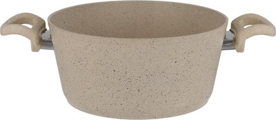 طقم قدور جرانيت مستر كوك، 18 قطعة، غطاء ستانلس ستيل - بيج product image 12
