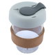 كوب زجاج السيف غاليري، 340 مل، بحزام سيليكون، غطاء رمادي - شفاف product image 2
