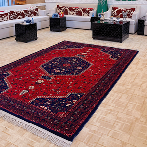 سجادة أصفهان بوليستر سجادتي، 200×300 سم، تصميم كلاسيكي - أحمر product image