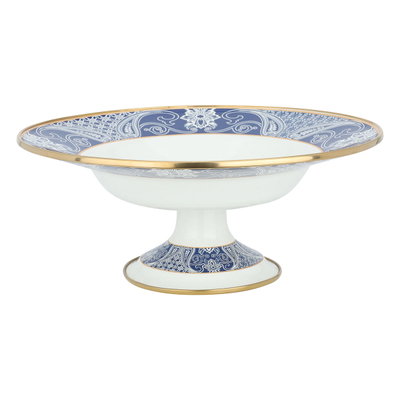 Al Saif Gallery porcelain stand, 30 cm, circular, blue-white pattern product image 1