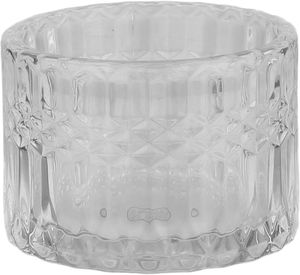 سكرية زجاج السيف غاليري، 9x9x13 سم، غطاء شفاف، منقوش - شفاف ذهبي product image 2