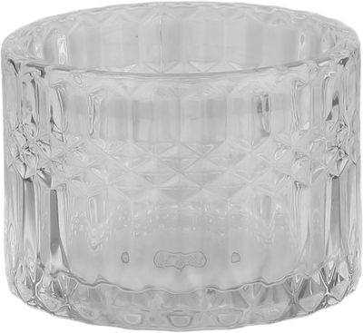 سكرية زجاج السيف غاليري، 9x9x13 سم، غطاء شفاف، منقوش - شفاف ذهبي product image 2