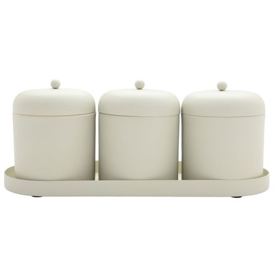 طقم علب استيل السيف غاليري، 34×17×15 سم، مع طوفرية، 4 قطع - بيج product image 2