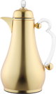 Al Saif Gallery Asalah Thermos Set, 2 pieces, 1/1 liter, glass interior, transparent handle, push-button - gold product image 7
