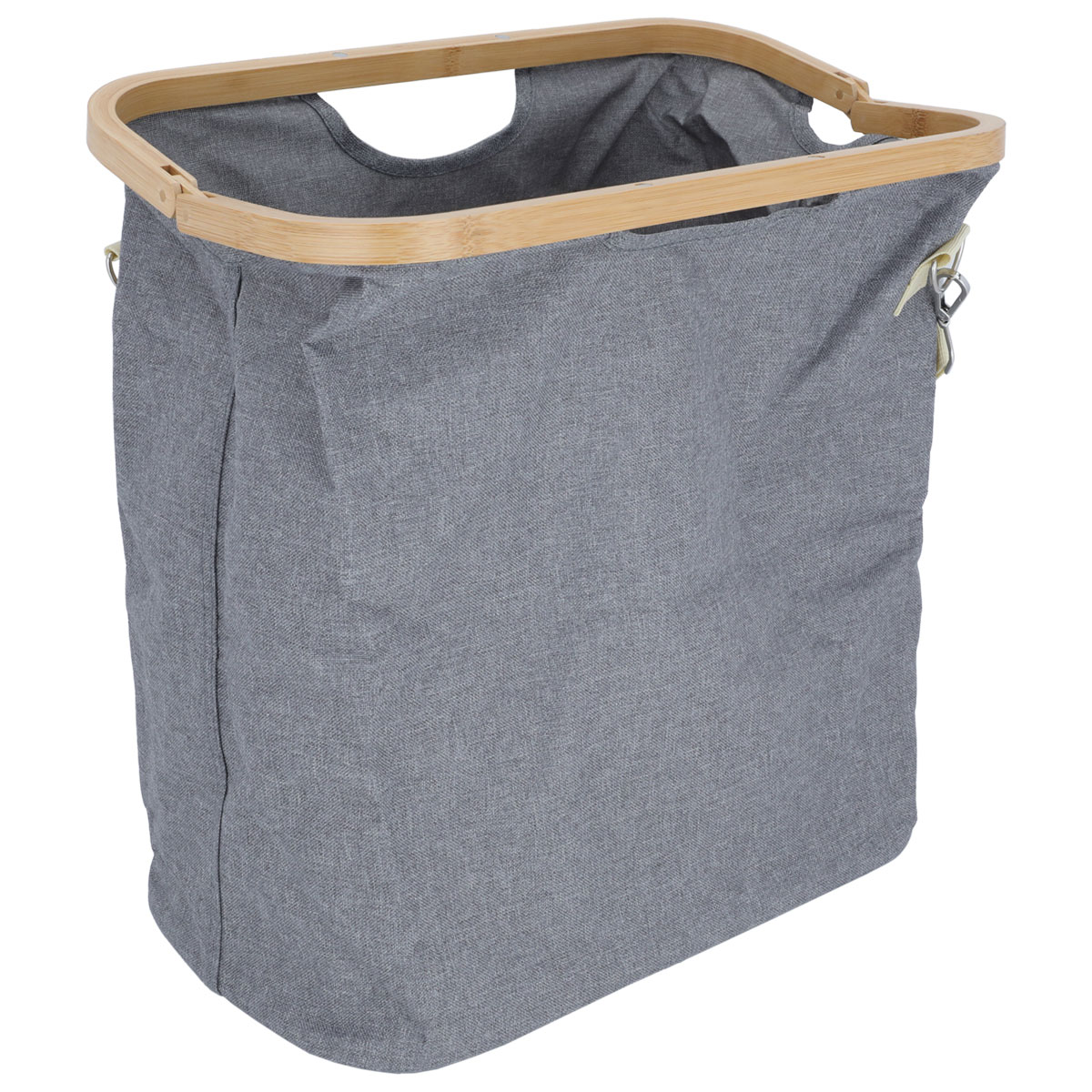 Al Saif Gallery Fabric Laundry Basket, 40.5 x 25 x 42 cm - Gray product image