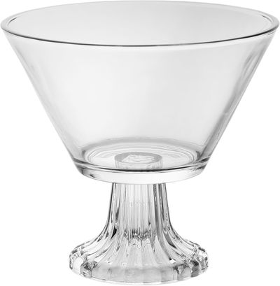 ROYAL DESIGN glass serving bowl, 16x16x15 cm, base - transparent product image 1