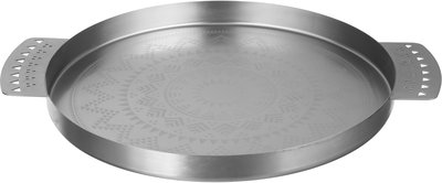 طوفرية ستانلس ستيل السيف غاليري، منقوش، 40x40x2.8 سم - فضي مطفي product image 1