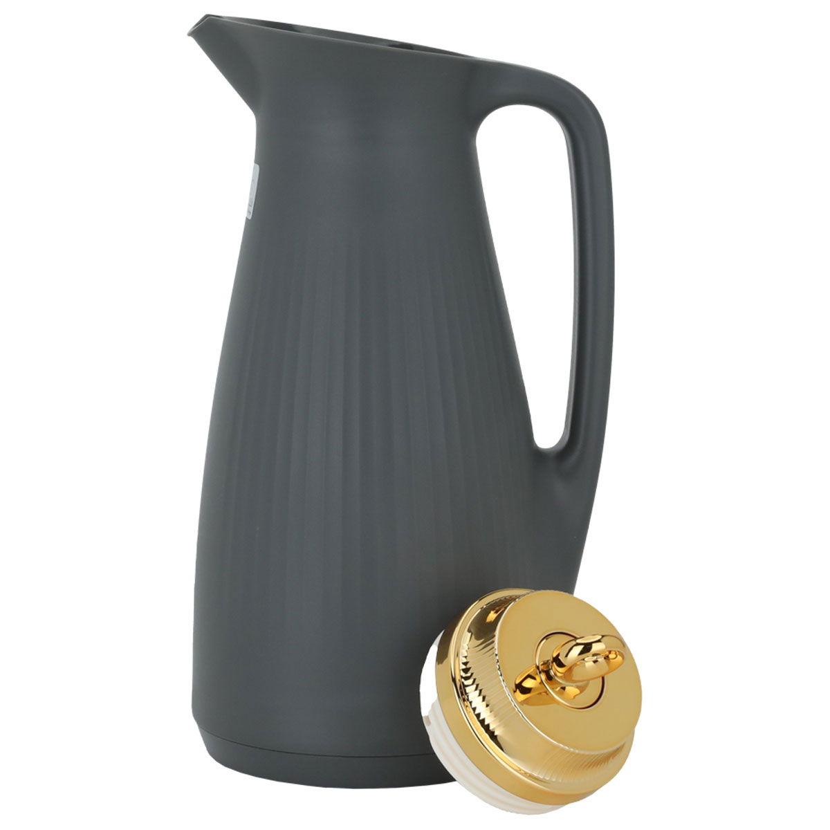 Timeless Manalthermos, 1 liter, glass inner container, plastic outer shell - dark grey product image 3