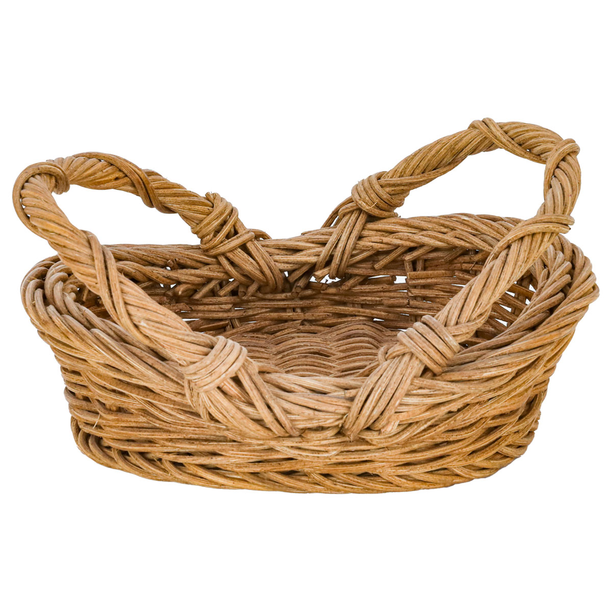 Al Saif Gallery Oval Wicker Serving Basket, 22 X 20 X 6 Cm - Beige product image 1